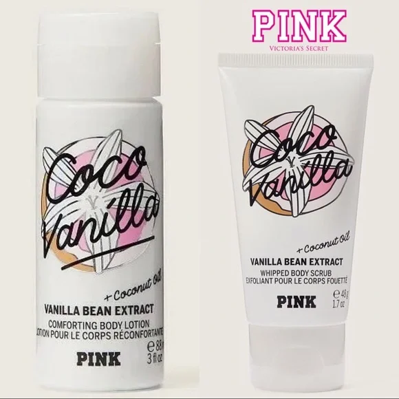 VS PINK Coco Lotion & Body Scrub Bundle - Picture 2 of 3